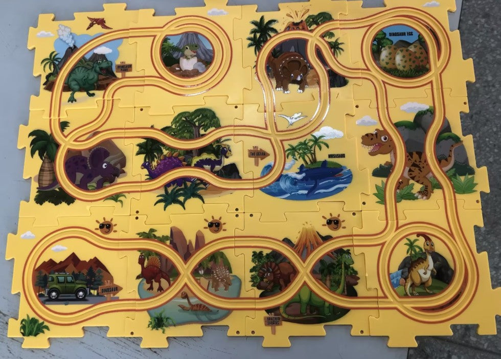 "Endless fun: Puzzle Track Cars for imaginative play. Build, race, and explore creativity effortlessly!"