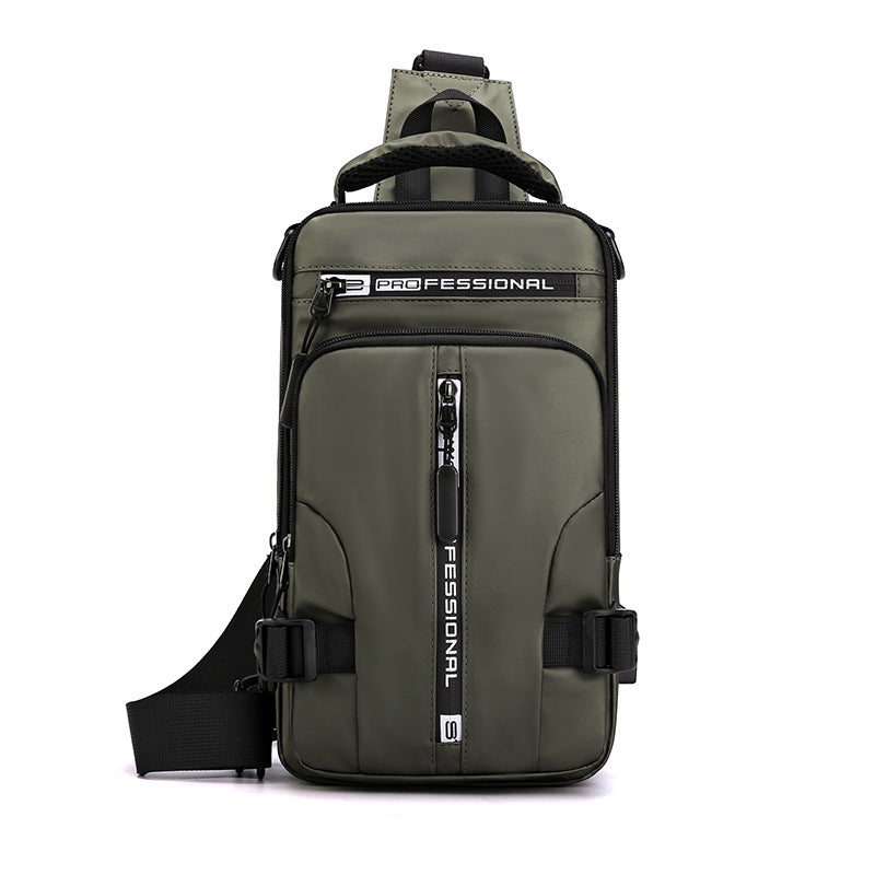"Multifunctional Crossbody Bag Backpack: Stylish and practical accessory for men on-the-go."