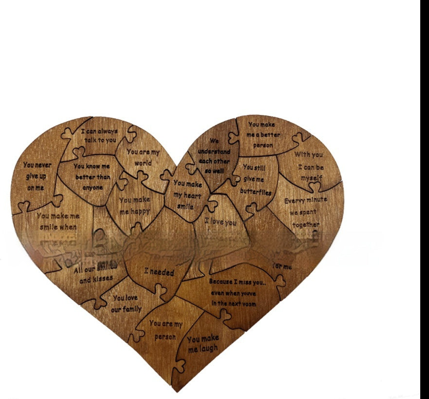 Romantic Love Jigsaw Puzzle Wedding Anniversary For Wife/Husband Birthday Gifts, Valentine's Day Gift