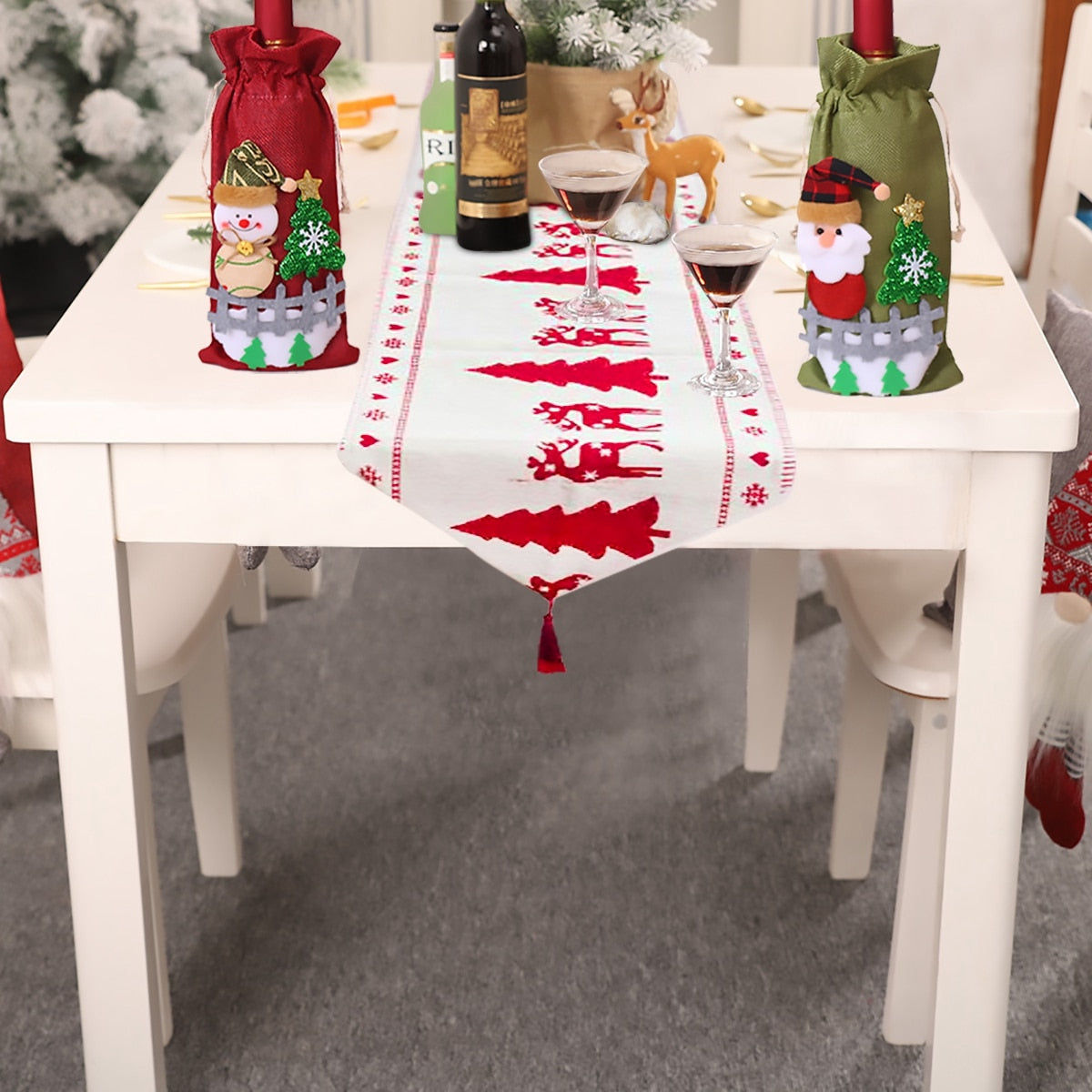"Elevate your table with festive charm. Shop Christmas table runners for holiday dining perfection!" image 3