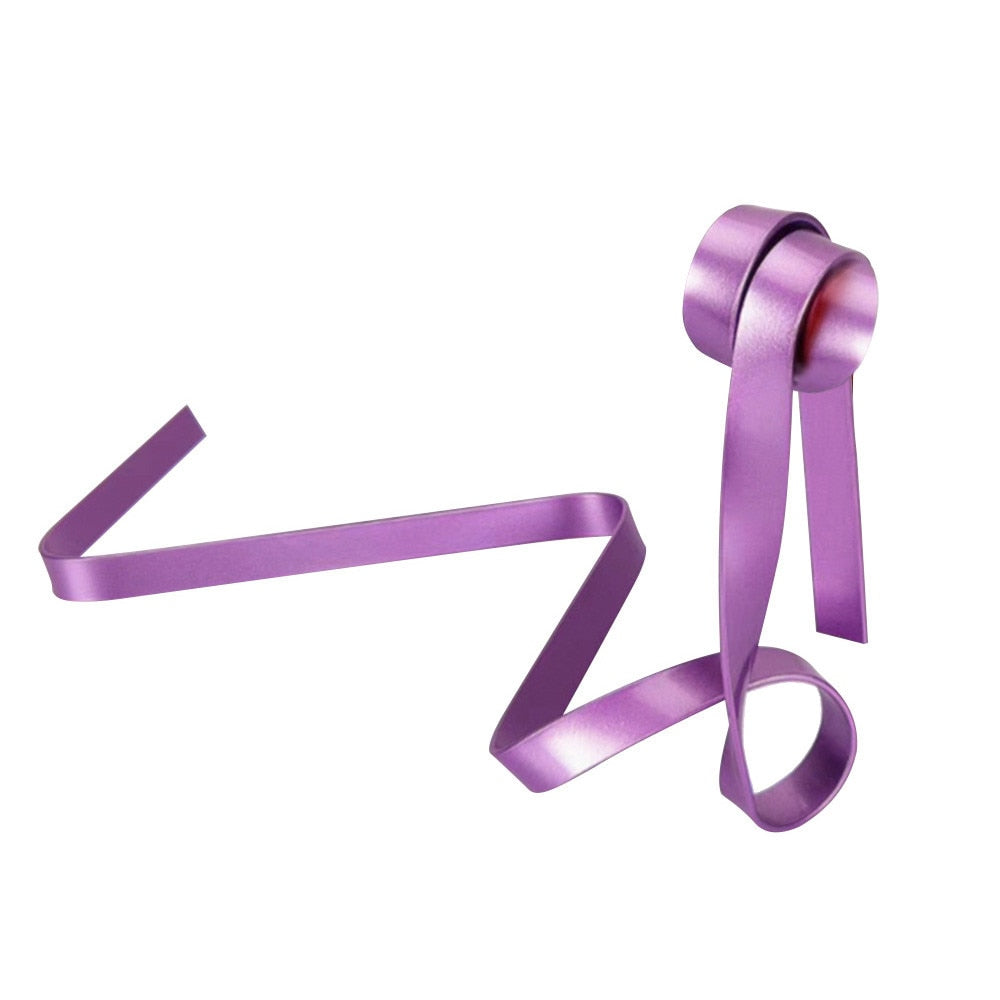 Floating Ribbon Wine Bottle Holder, Artistic Kitchen Storage