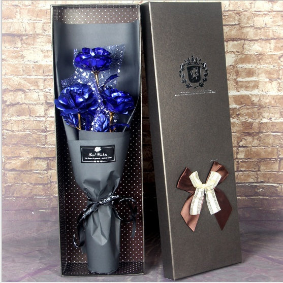 Valentine''s Day Gift on Valentine''s Day 24K Golden Rose