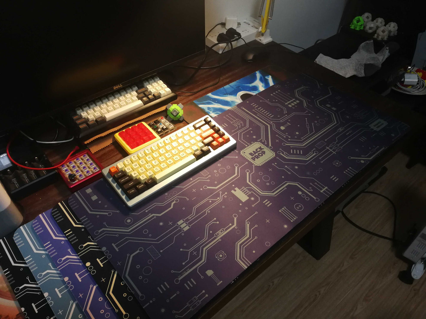 Customized keyboard and mouse pad