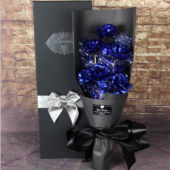 Valentine''s Day Gift on Valentine''s Day 24K Golden Rose