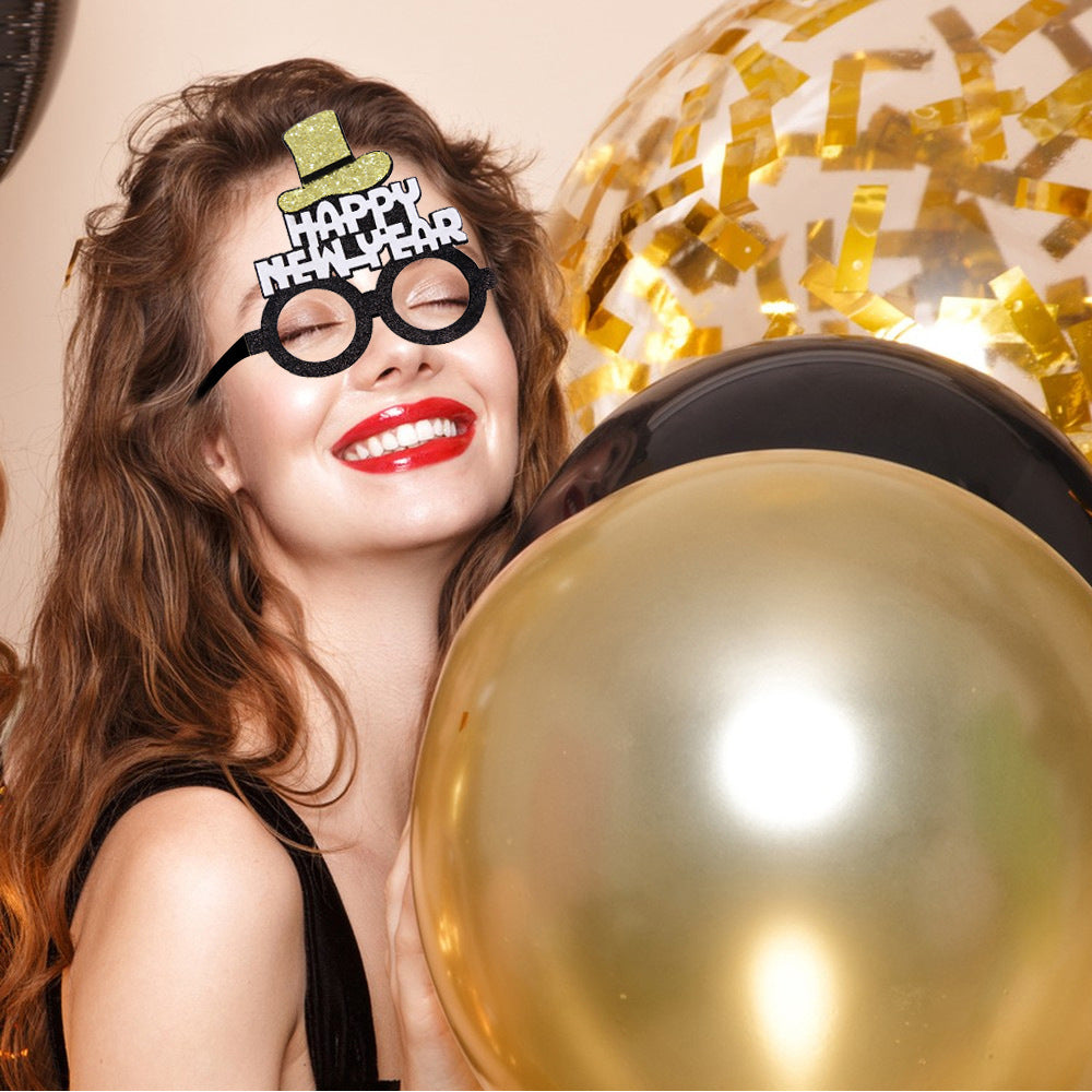 "Sparkle into 2024 with our festive New Year Party Glasses Frames! Share laughs and memories." image 5
