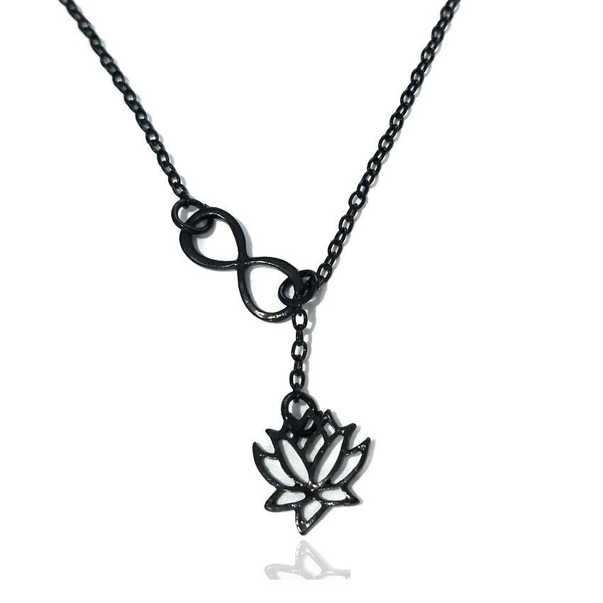 Hollow Lotus Necklace, Exquisite Flower Design necklace
