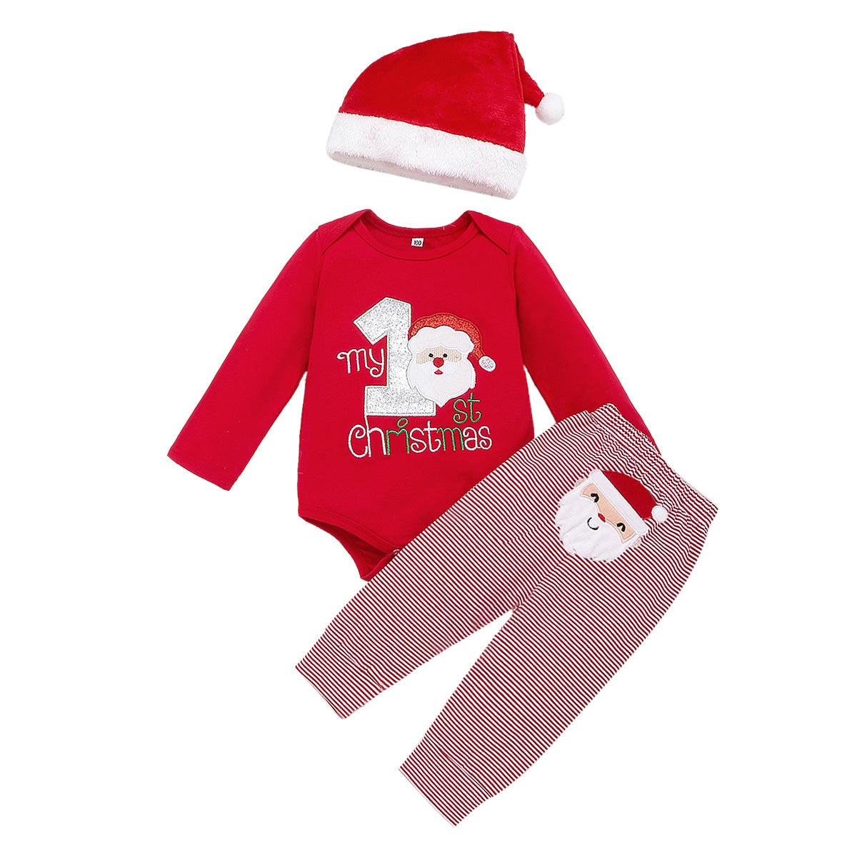 Festive Santa Claus Kids Set: Spread holiday joy with this adorable ensemble—in-store now for celebrations! image 1