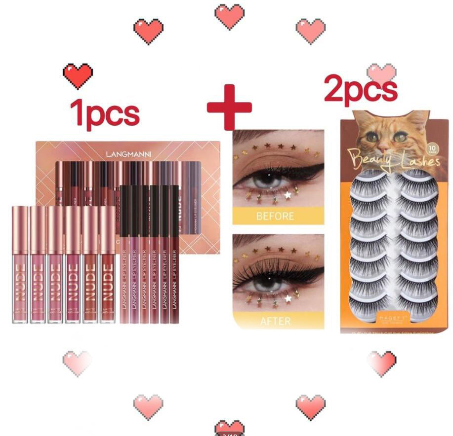 "12-piece Waterproof Matte Lipstick Set: 6 Lipsticks, 6 Lip Liner Pens - Available Now!"