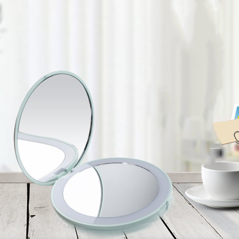 Glow up anywhere! Portable Compact LED Makeup Mirror for flawless touch-ups on the go. image 4