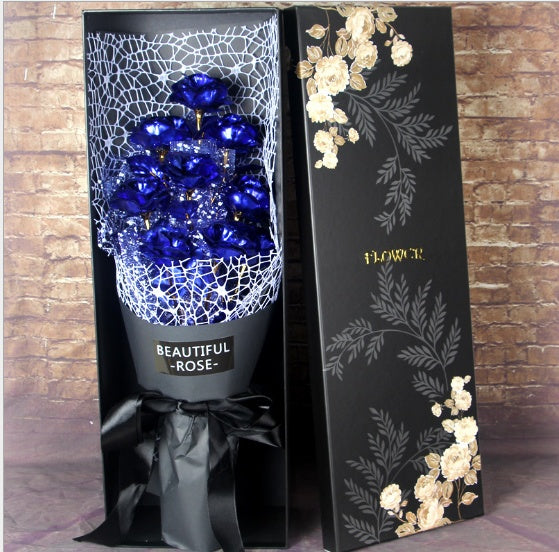 Valentine''s Day Gift on Valentine''s Day 24K Golden Rose