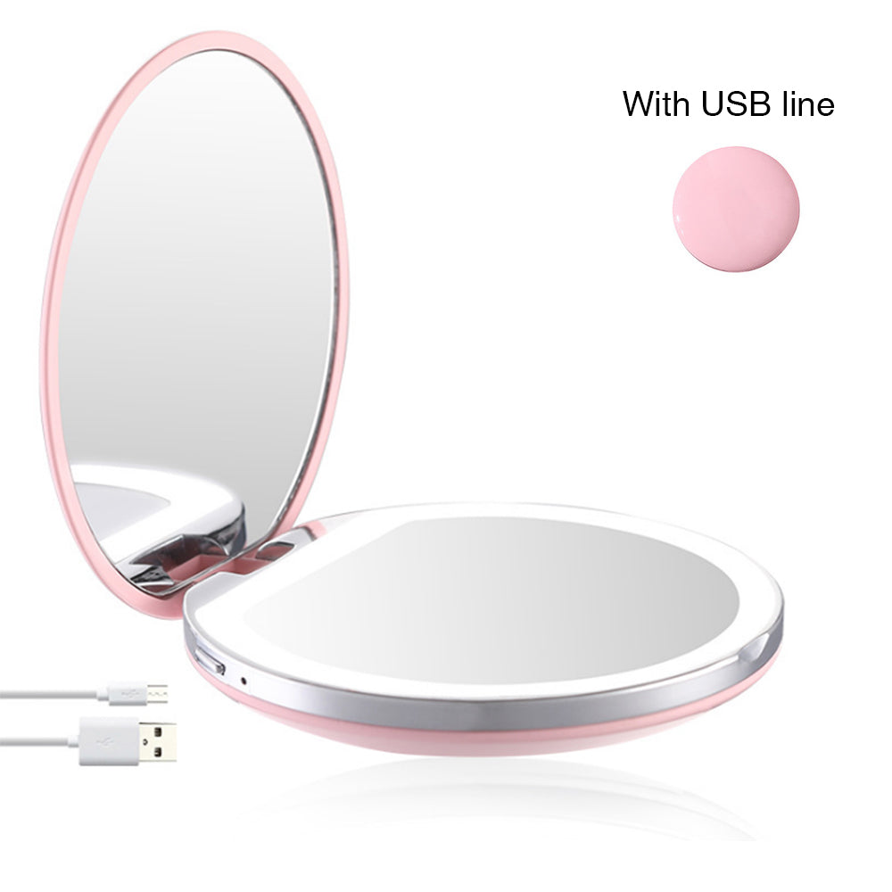 Glow up anywhere! Portable Compact LED Makeup Mirror for flawless touch-ups on the go. image 9
