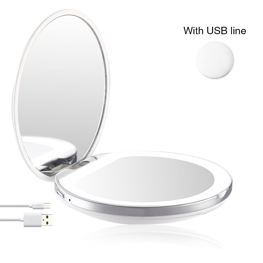Glow up anywhere! Portable Compact LED Makeup Mirror for flawless touch-ups on the go. image 10