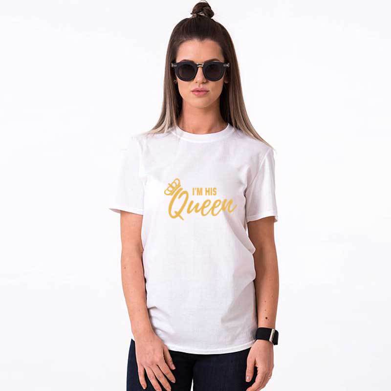 Trending 'I'm Her King, His Queen' Couple T-Shirt