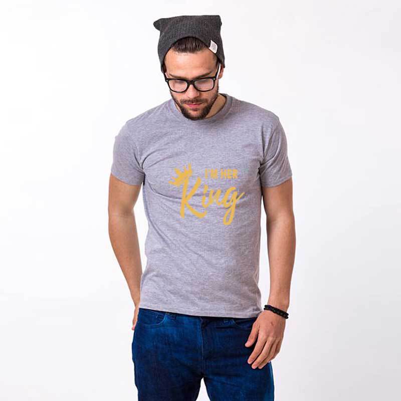 Trending 'I'm Her King, His Queen' Couple T-Shirt