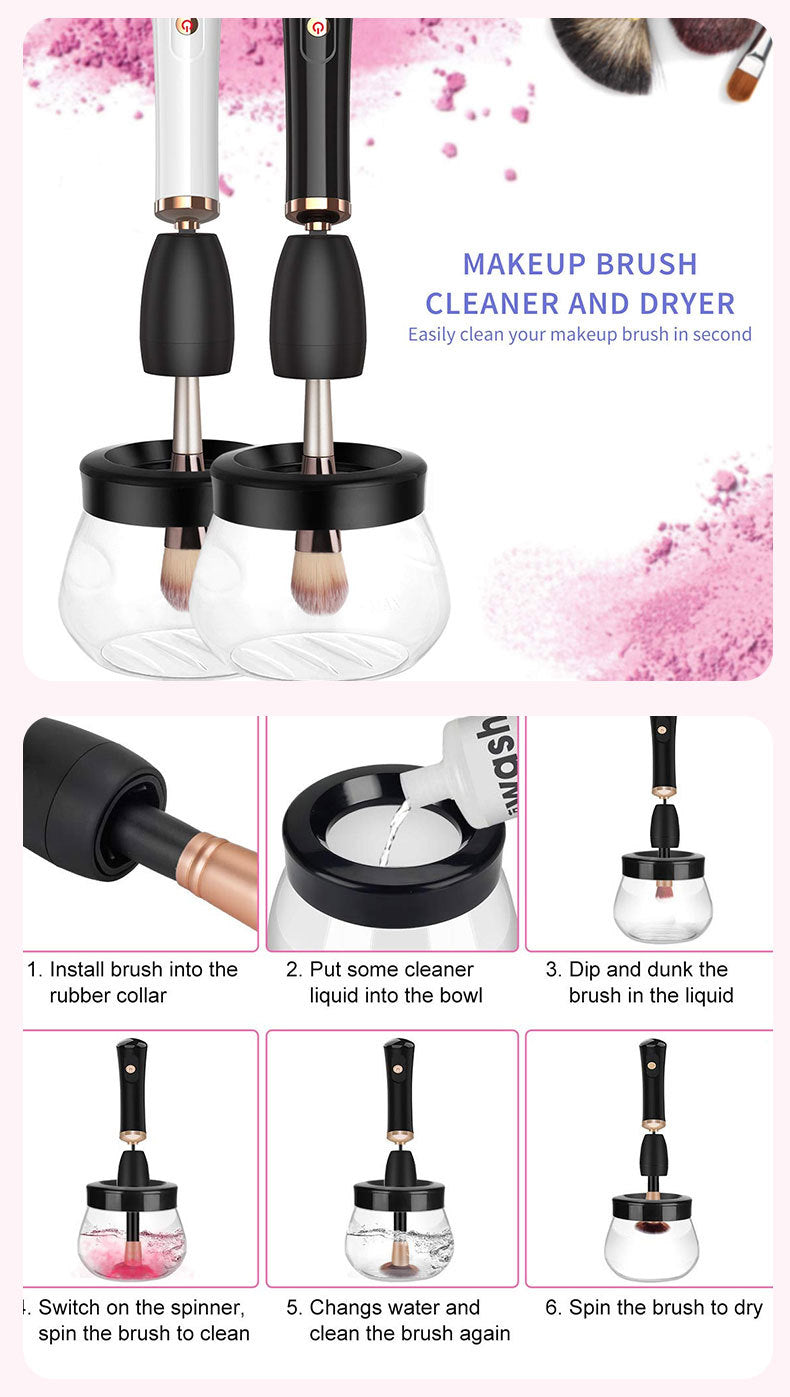 Revolutionize your beauty routine with our Electric Makeup Brush Cleaner—effortless, efficient, and available now in-store! image4