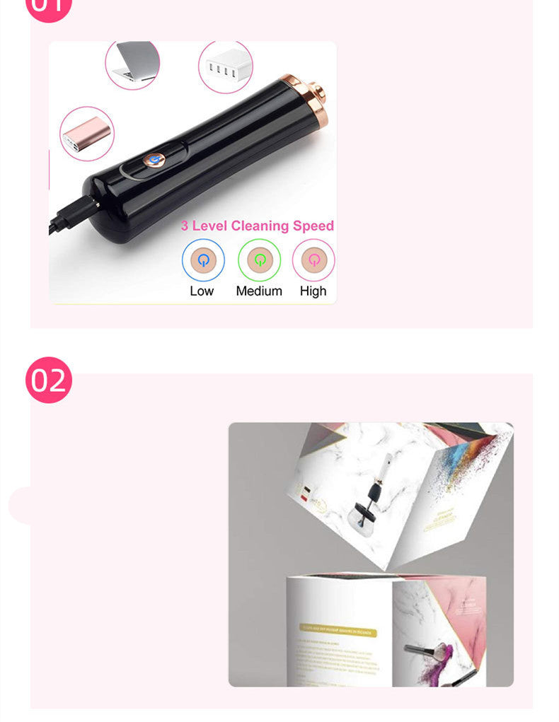 Revolutionize your beauty routine with our Electric Makeup Brush Cleaner—effortless, efficient, and available now in-store! image10