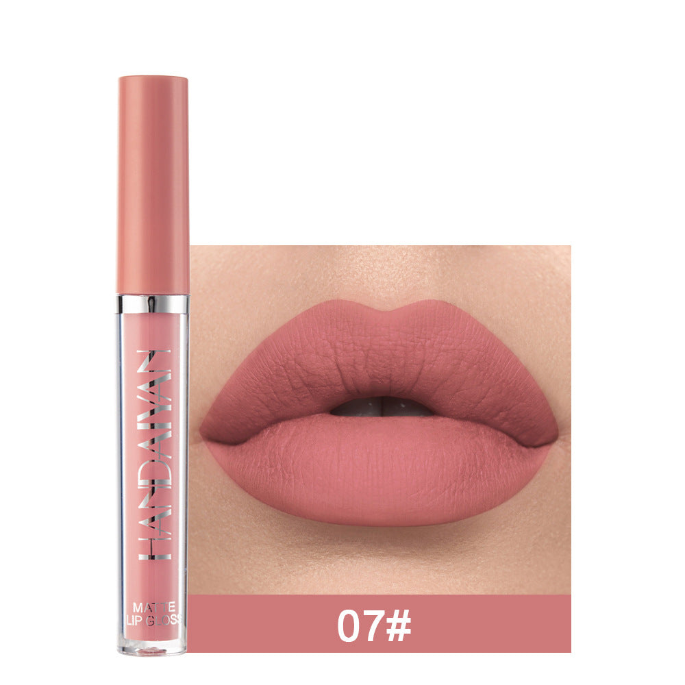 "Chic beauty essential: HANDAIYAN Matte Lip Gloss, for non-fading, glamorous lips. Elevate your lip game!" Yuchimagic , Image 4