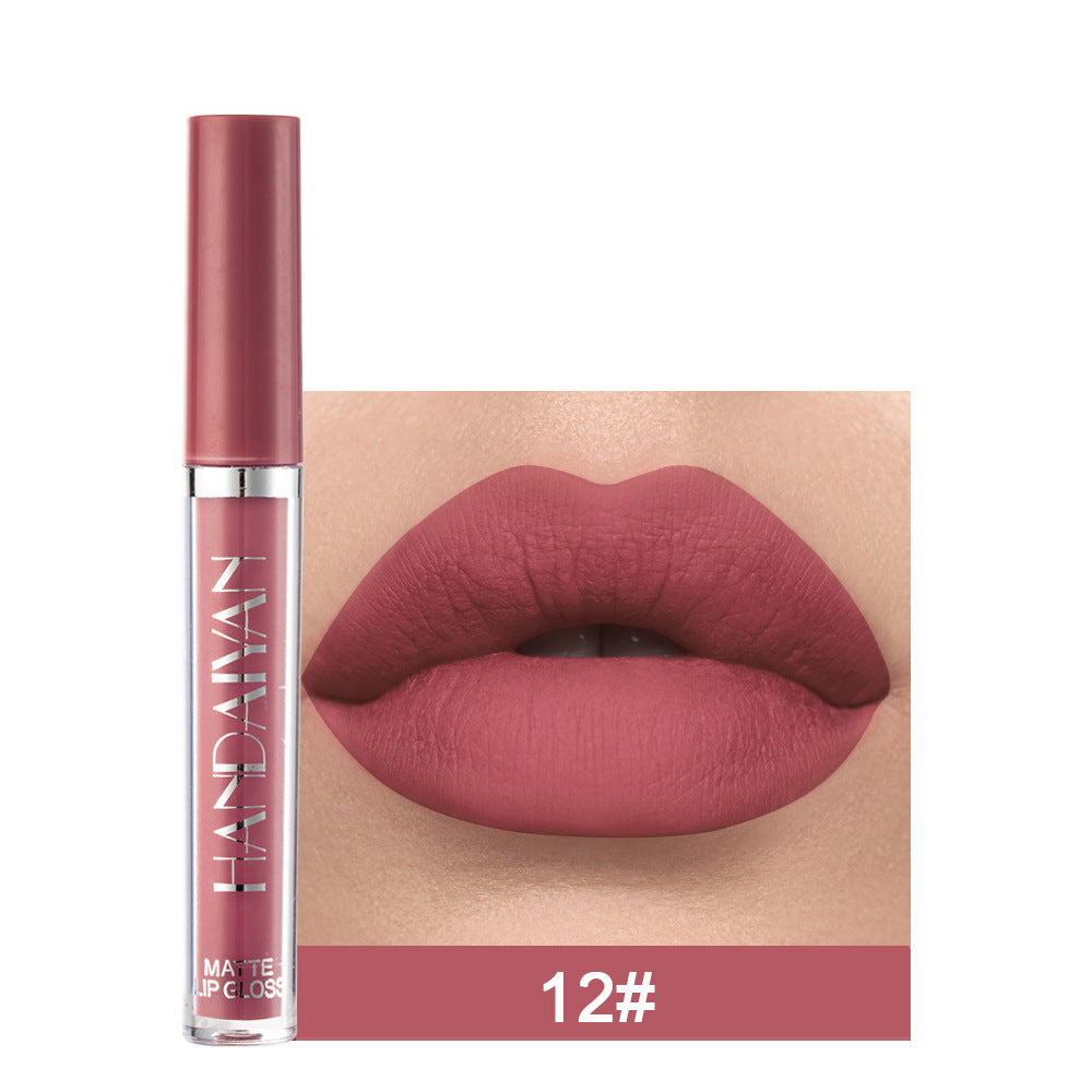 "Chic beauty essential: HANDAIYAN Matte Lip Gloss, for non-fading, glamorous lips. Elevate your lip game!" Yuchimagic , Image 6