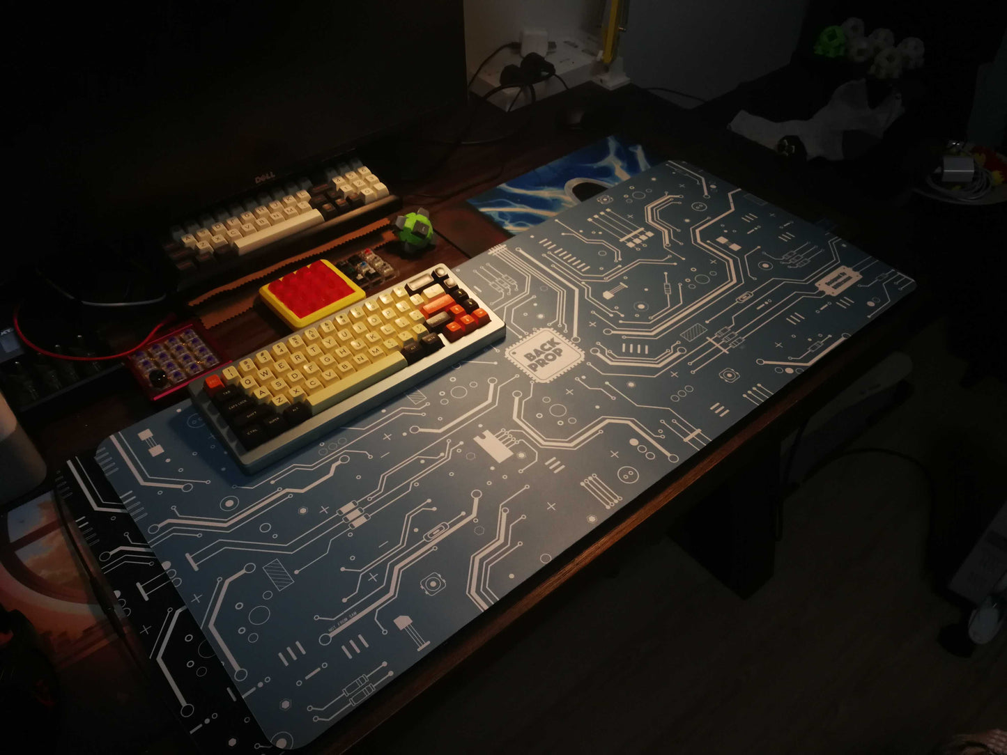 Customized keyboard and mouse pad