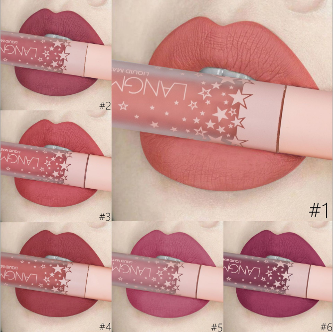 "Chic matte allure: Waterproof Velvet Lipstick Set for enduring, vibrant lips. Elevate your beauty routine." yuchimagic, image 3