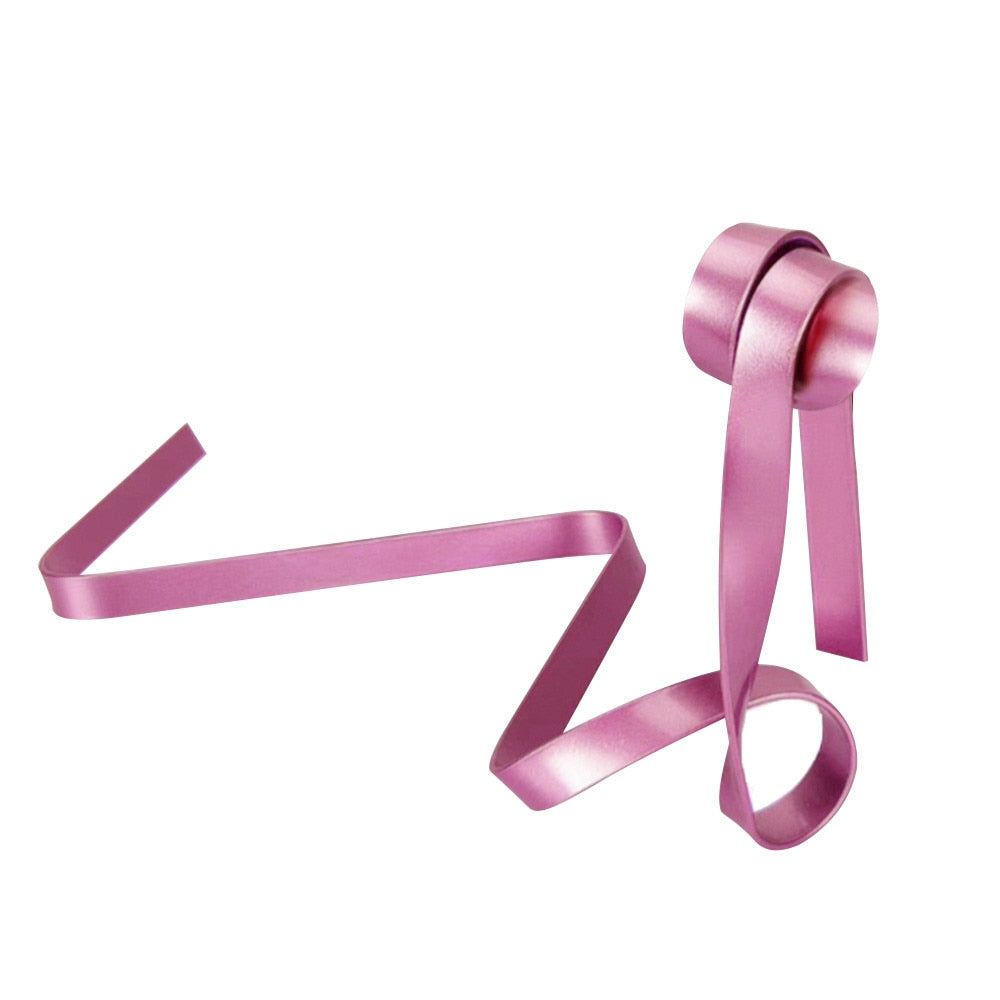 Floating Ribbon Wine Bottle Holder, Artistic Kitchen Storage