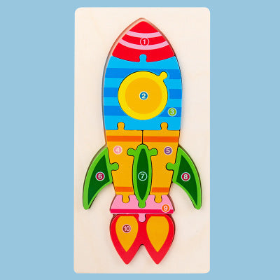 Wooden Puzzle Board, Classic Entertainment for baby