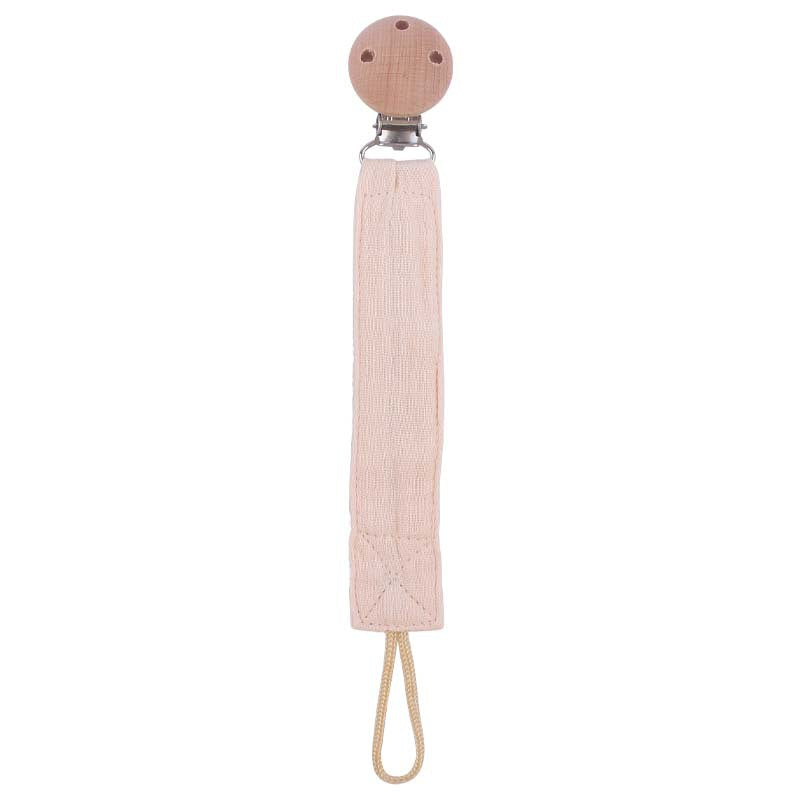 Products Beech Pacifier Clip To Soothe Baby Cotton And Hemp