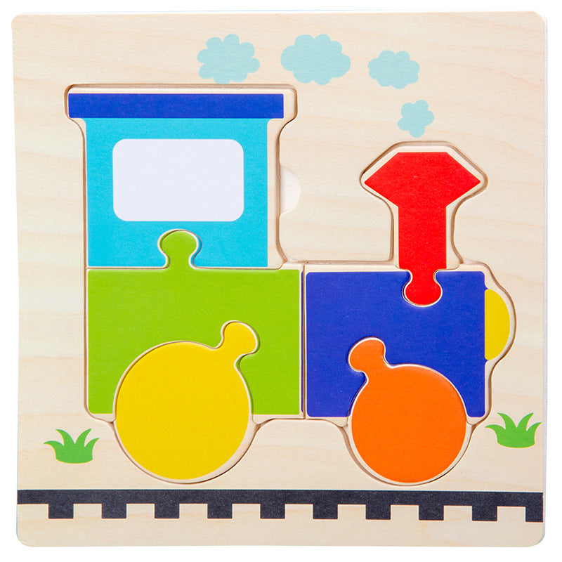 Children's wooden puzzle,Wooden Puzzle for Kids, Educational and Fun