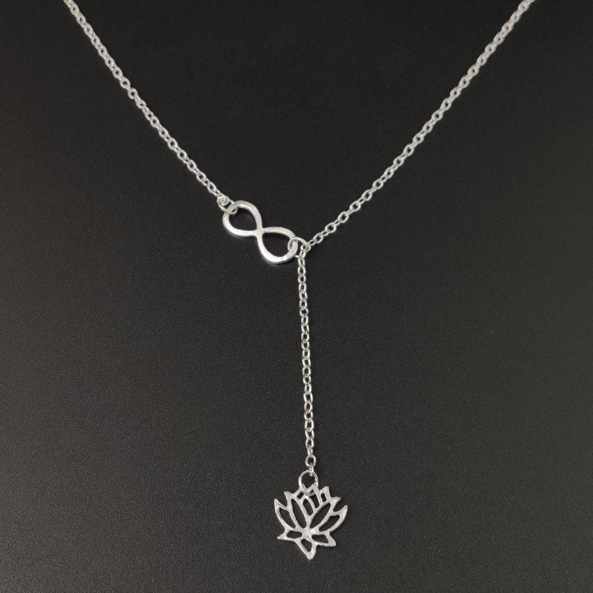 Hollow Lotus Necklace, Exquisite Flower Design necklace