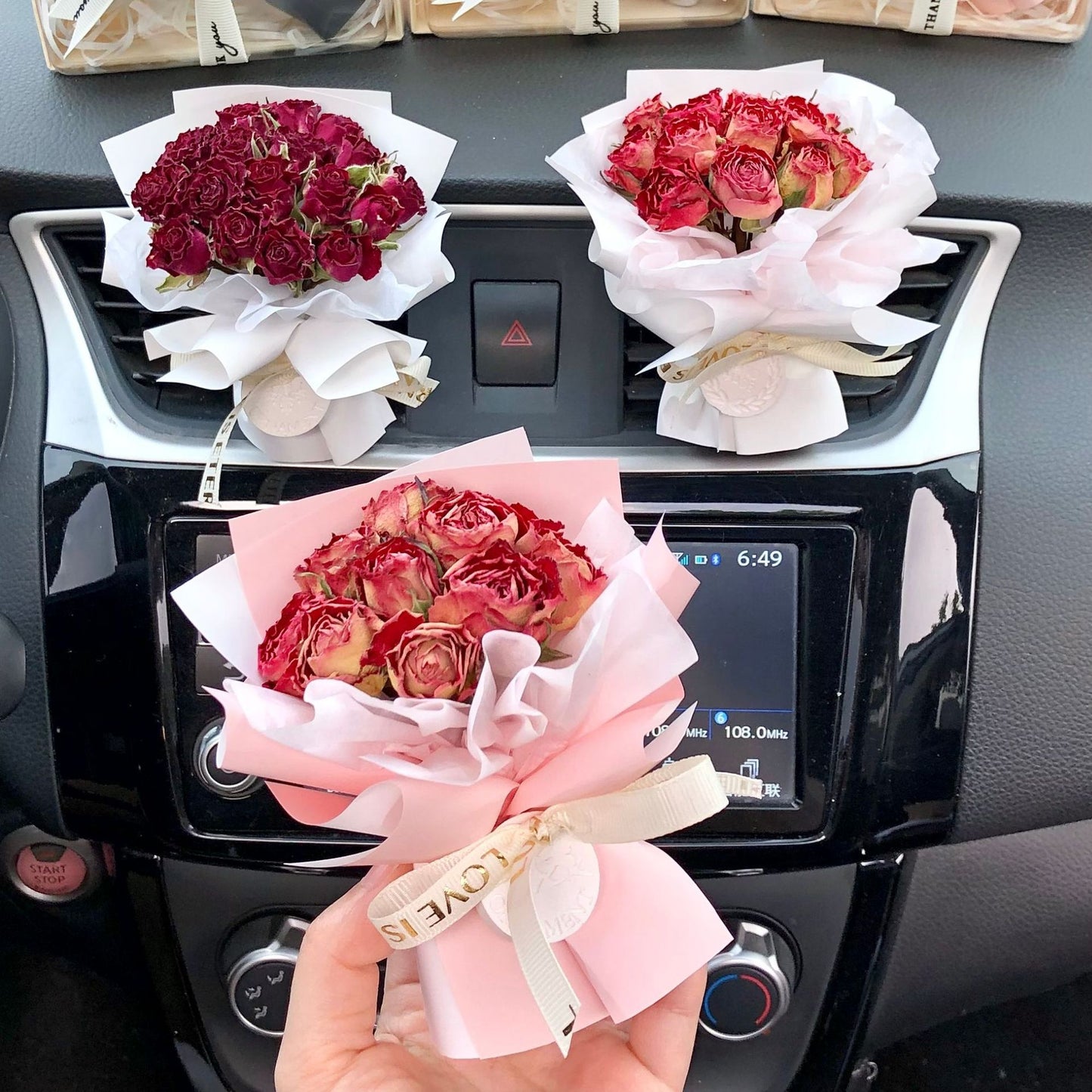"Elevate your drive with our Tiny Bouquet Car Vent – a charming floral touch on-the-go!"
