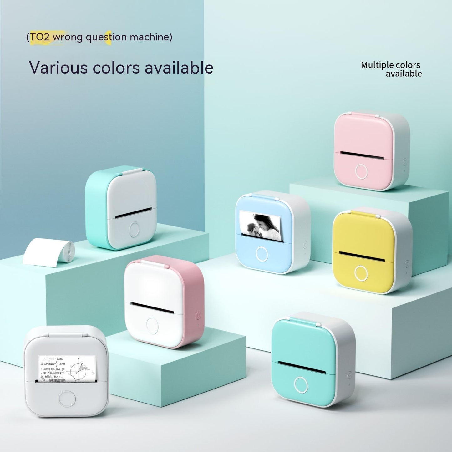 "Portable Mini Thermal Label Printer, Zebra Printer, Home Photo Printer for versatile and efficient printing."