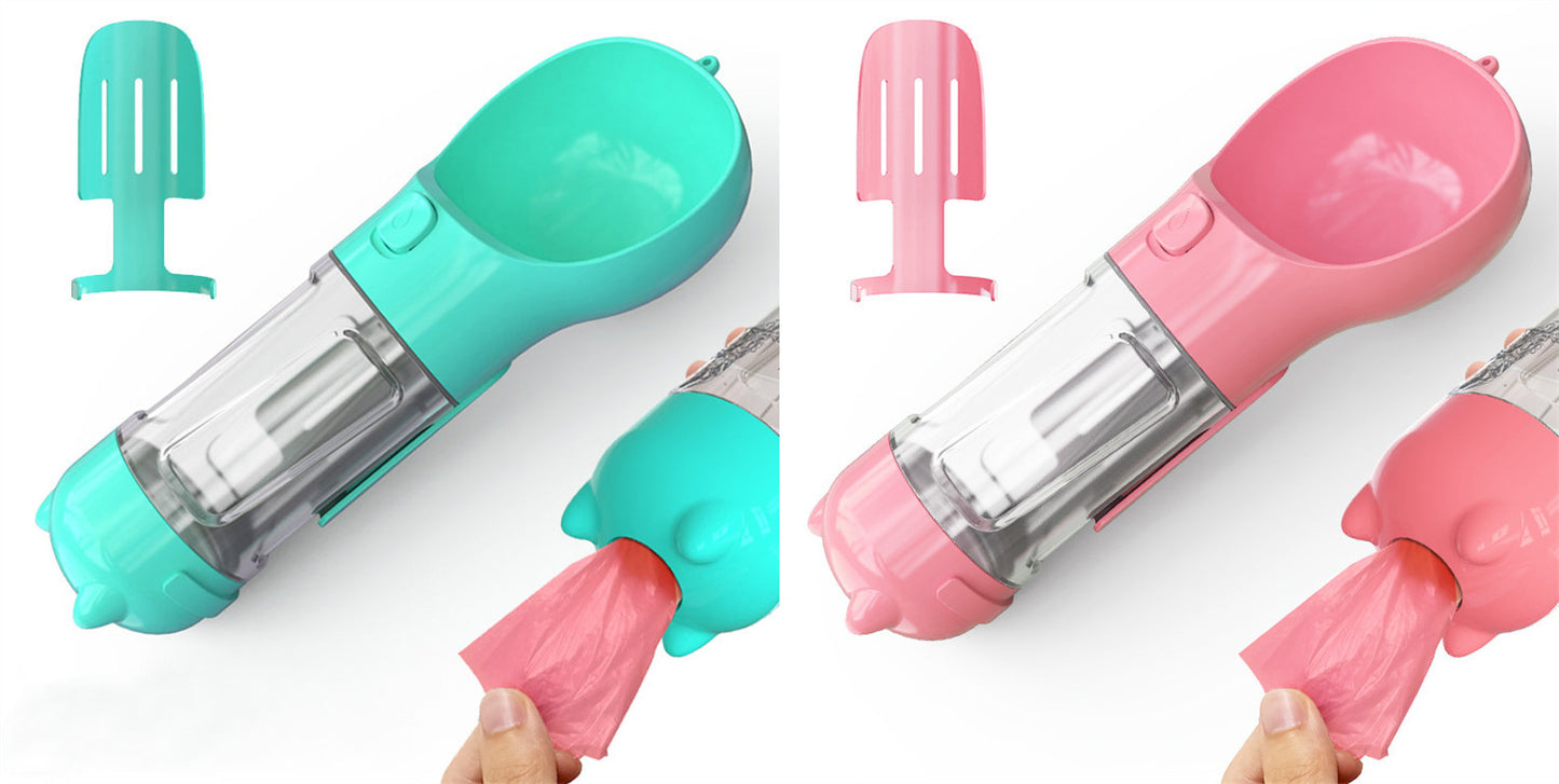 Pet Water Bottle Feeder Bowl Garbage