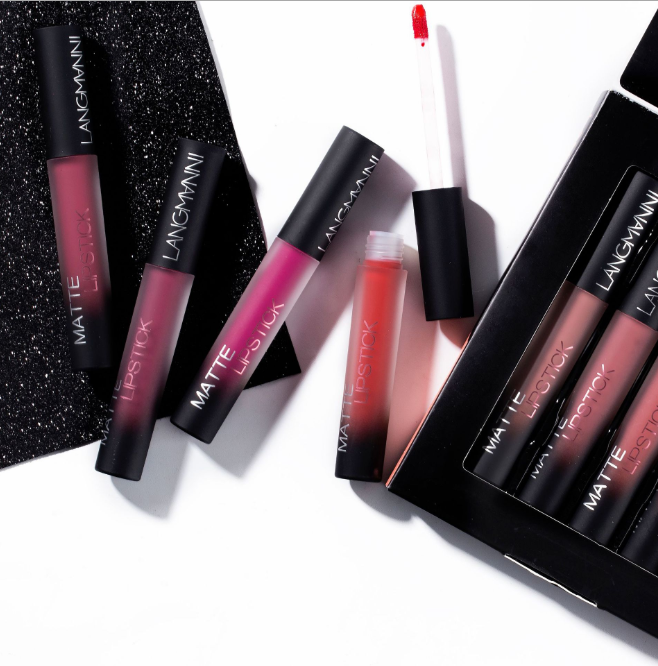 "Chic matte allure: Waterproof Velvet Lipstick Set for enduring, vibrant lips. Elevate your beauty routine." yuchimagic, image4