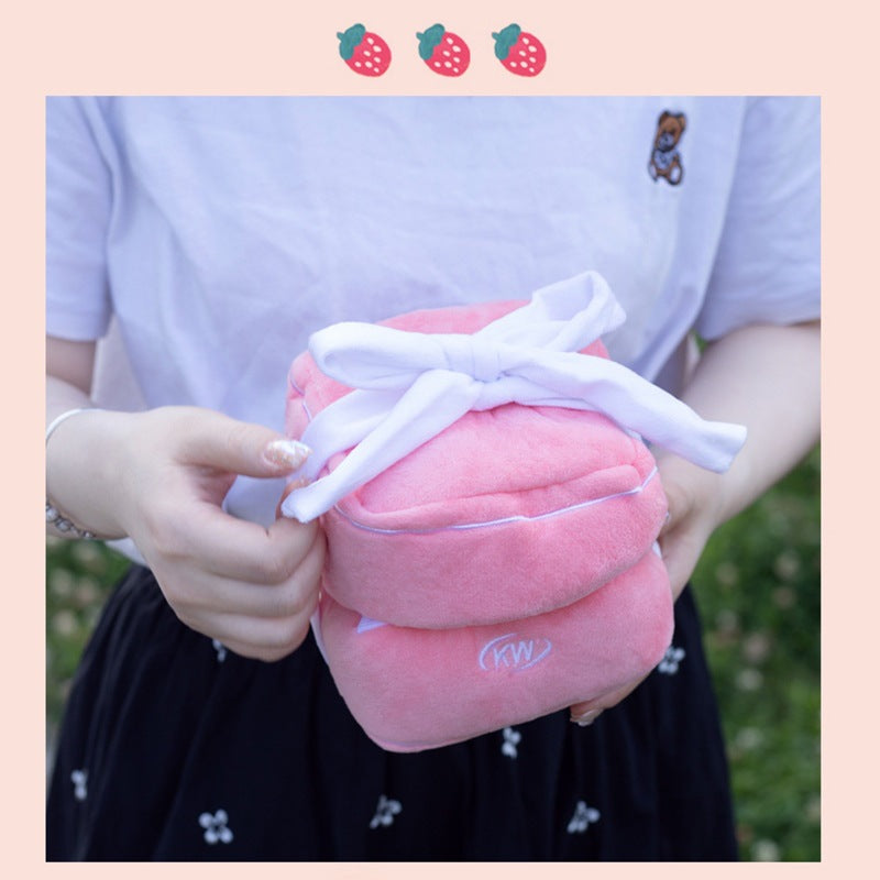 Adorable Pink Plush Ring Box - Perfectly crafted for a touch of romance and elegance.
