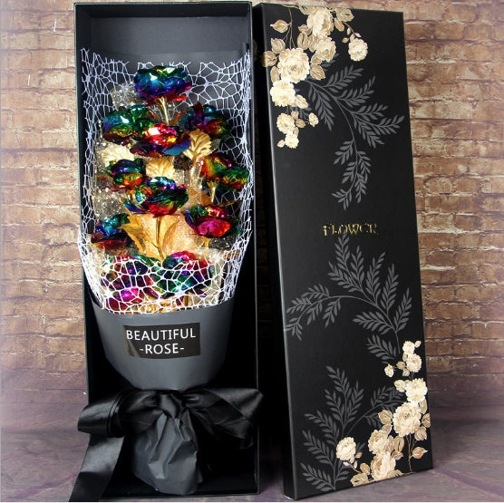 Valentine''s Day Gift on Valentine''s Day 24K Golden Rose