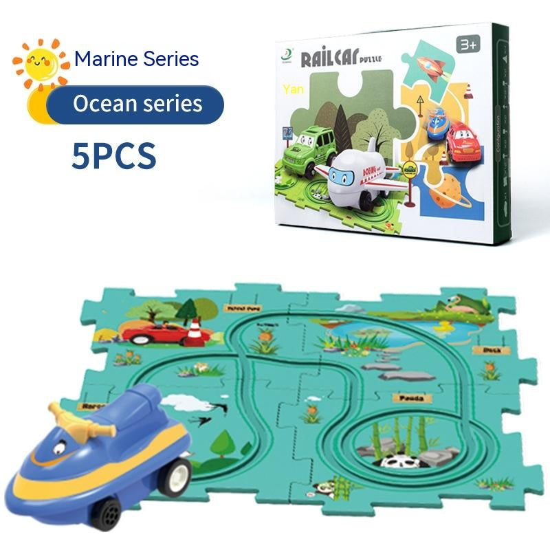 "Endless fun: Puzzle Track Cars for imaginative play. Build, race, and explore creativity effortlessly!" image 8