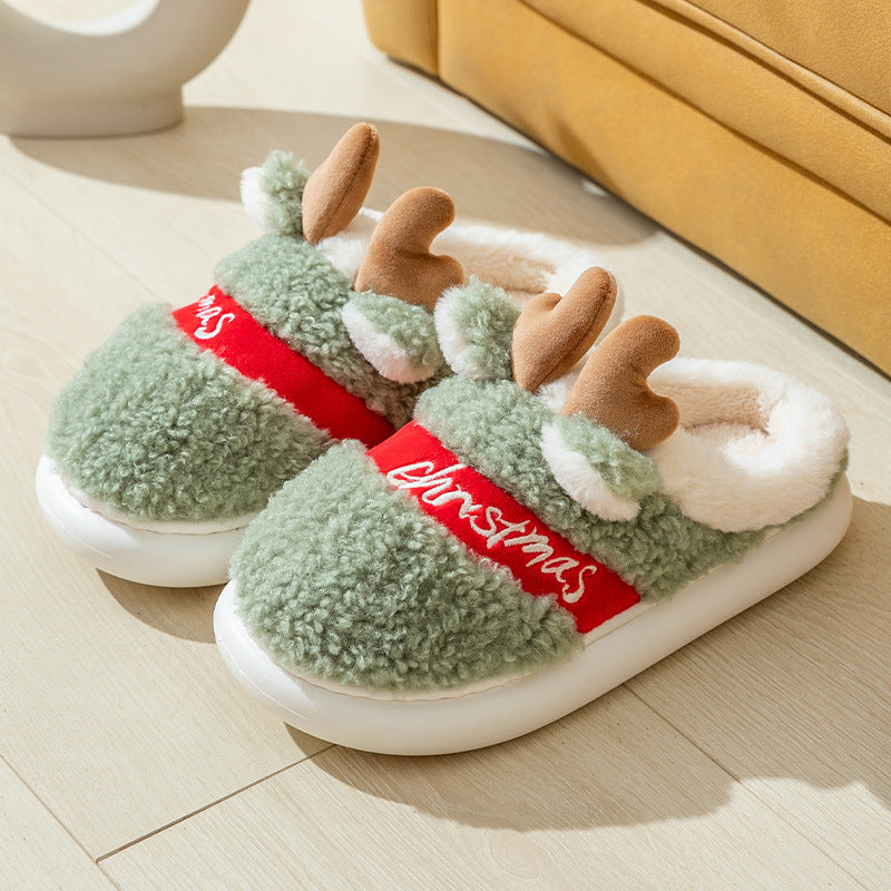"Warmth and style combined: Christmas Elk Slippers for cozy winter nights. Perfect home comfort." image 10