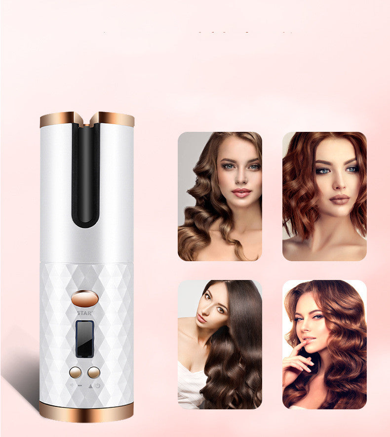 "Unleash stunning curls with our Rechargeable Hair Curler—portable, cord-free perfection for effortless styling anytime, anywhere!" image 3