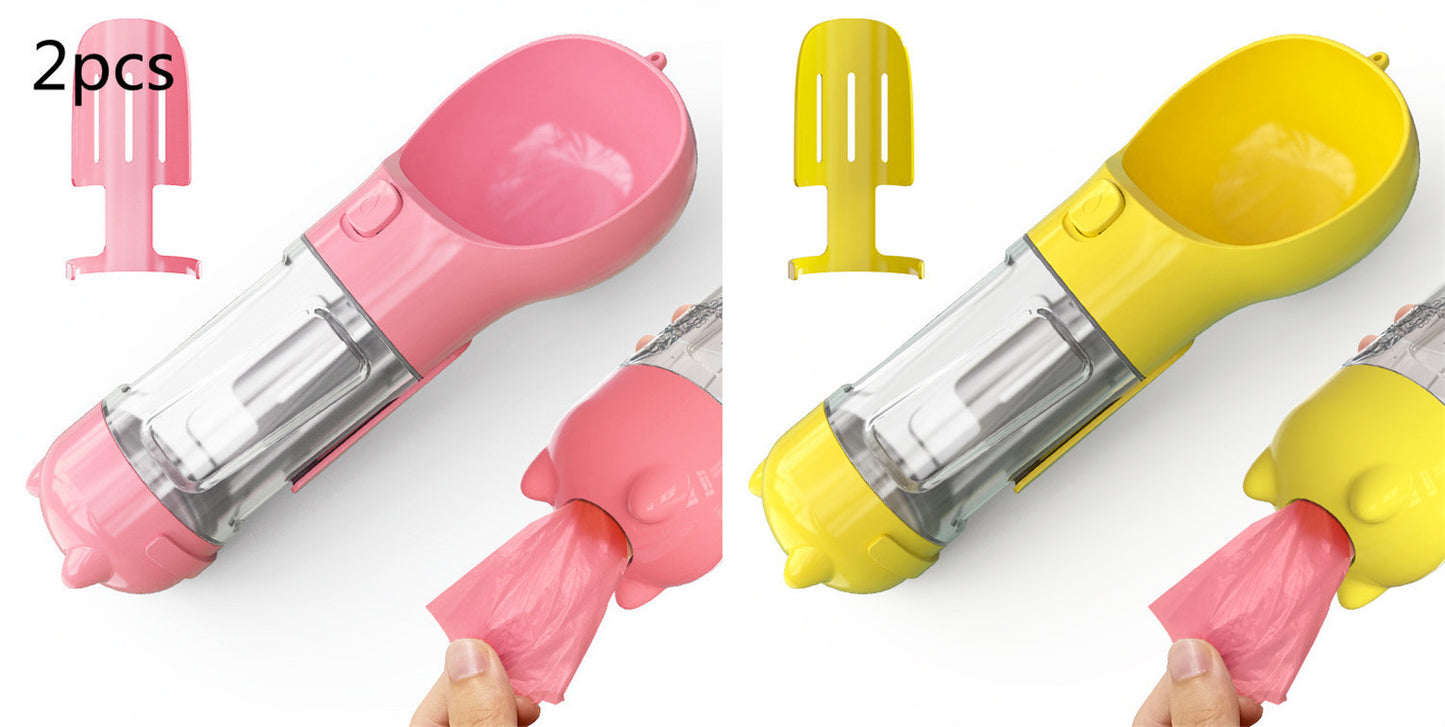 Pet Water Bottle Feeder Bowl Garbage