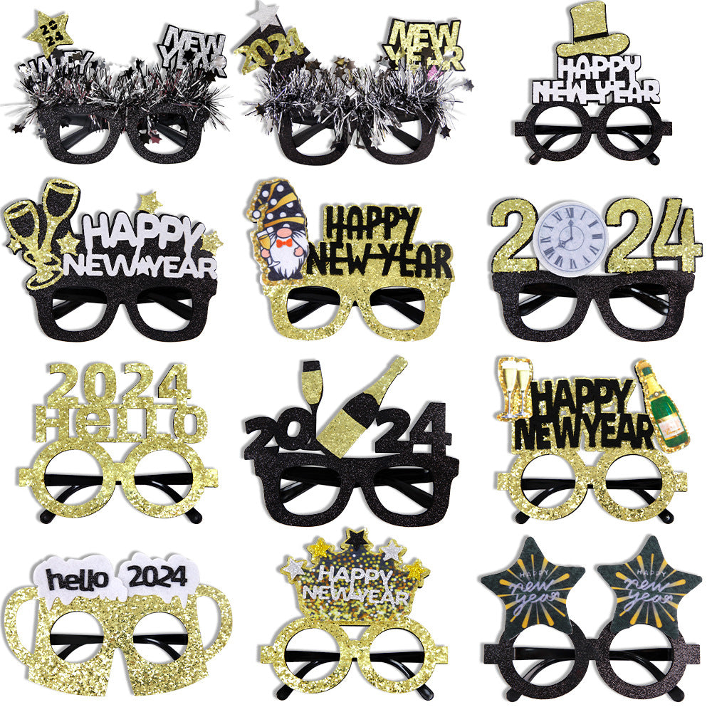 "Sparkle into 2024 with our festive New Year Party Glasses Frames! Share laughs and memories." image7
