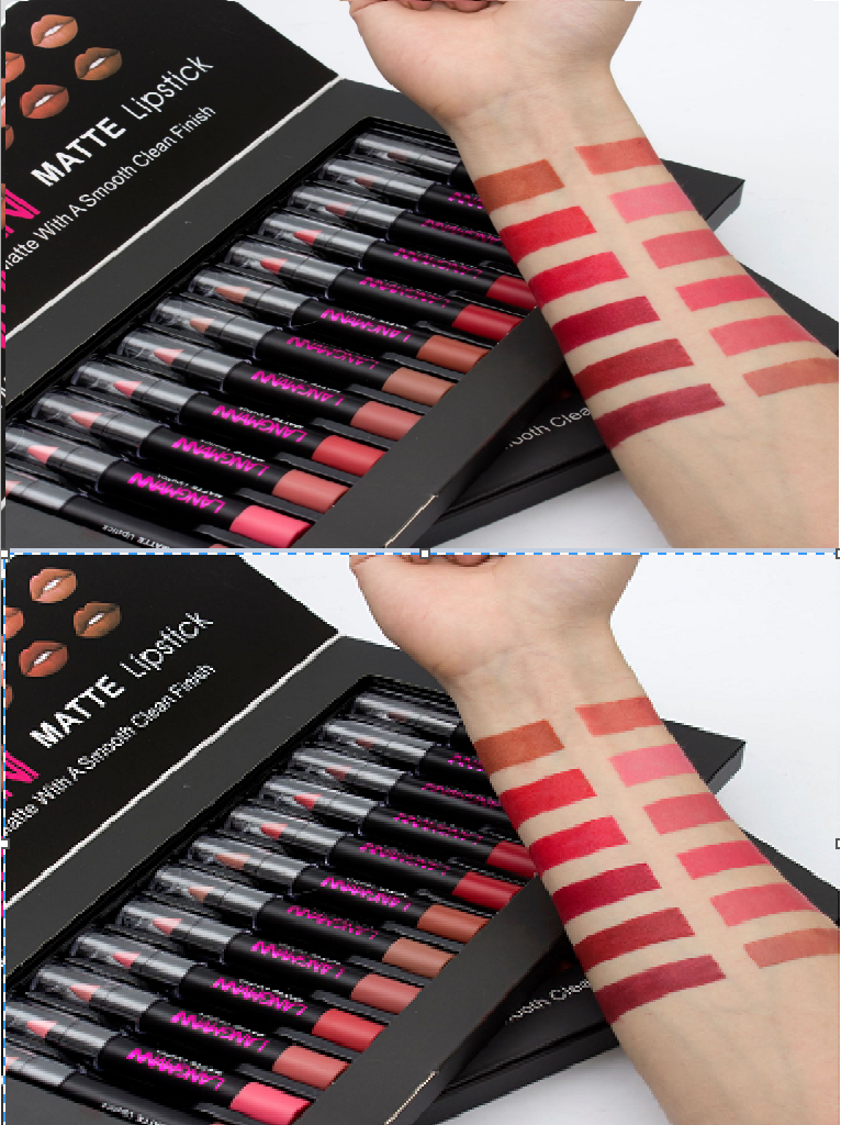 "Chic matte allure: Waterproof Velvet Lipstick Set for enduring, vibrant lips. Elevate your beauty routine." yuchimagic, image 6