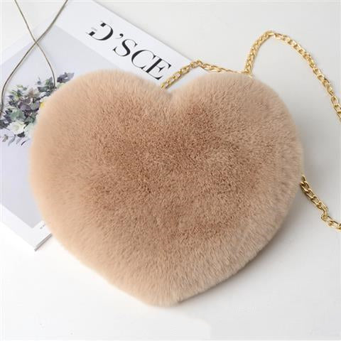 "Elevate your style: Love Bags for Women with plush design and chic chain shoulder strap. "image 11