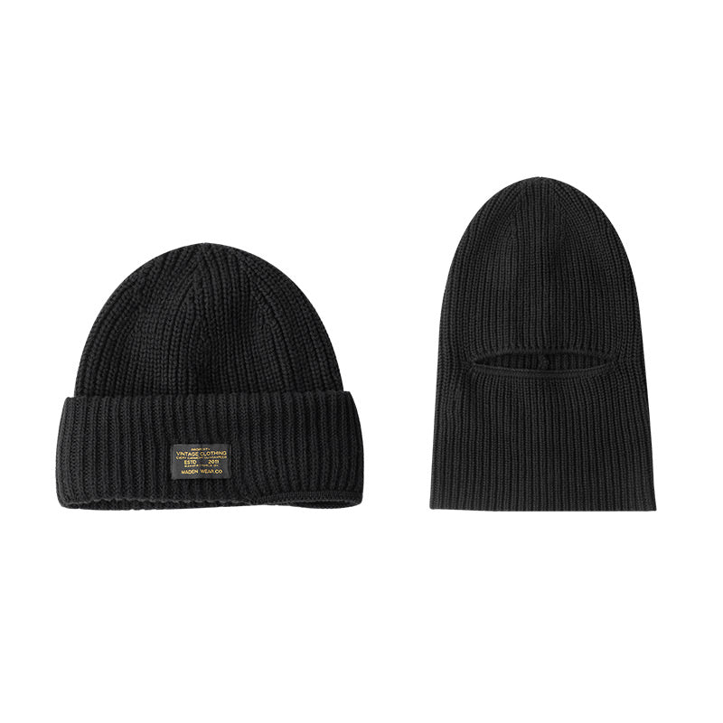Cozy up in style! Shop our Vintage Knitted Melon Skin Warm Beanie for timeless warmth and flair. image 3