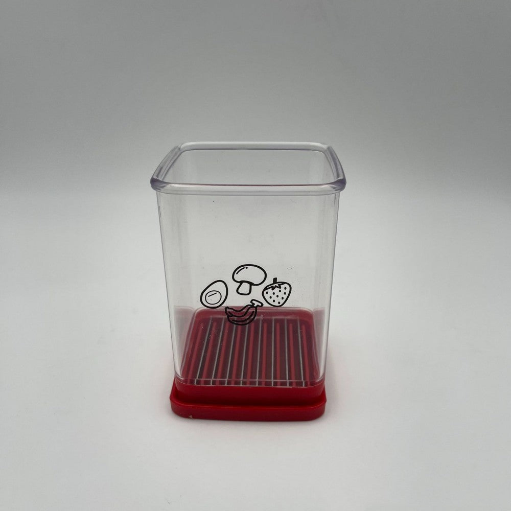 "Effortless slicing with our Fast Slicer Cup – perfect for fruits and vegetables. Available now!"
