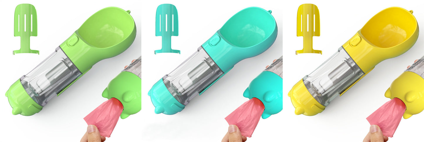 Pet Water Bottle Feeder Bowl Garbage