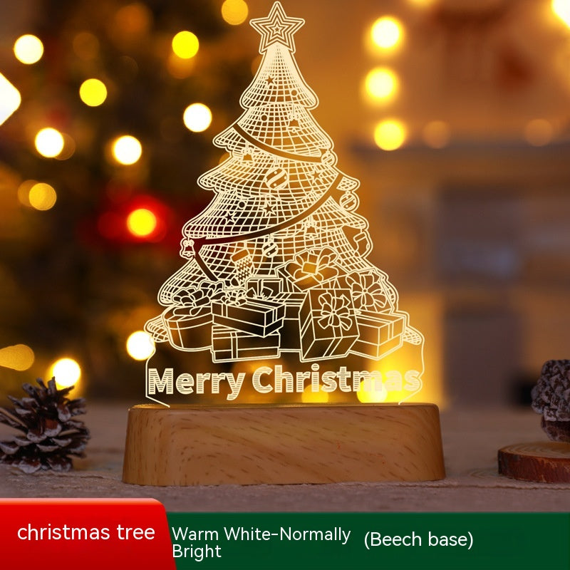 Illuminate the season with Christmas Decoration 3D Lamp. Festive LED Night Lights, perfect Christmas ornaments. image 3