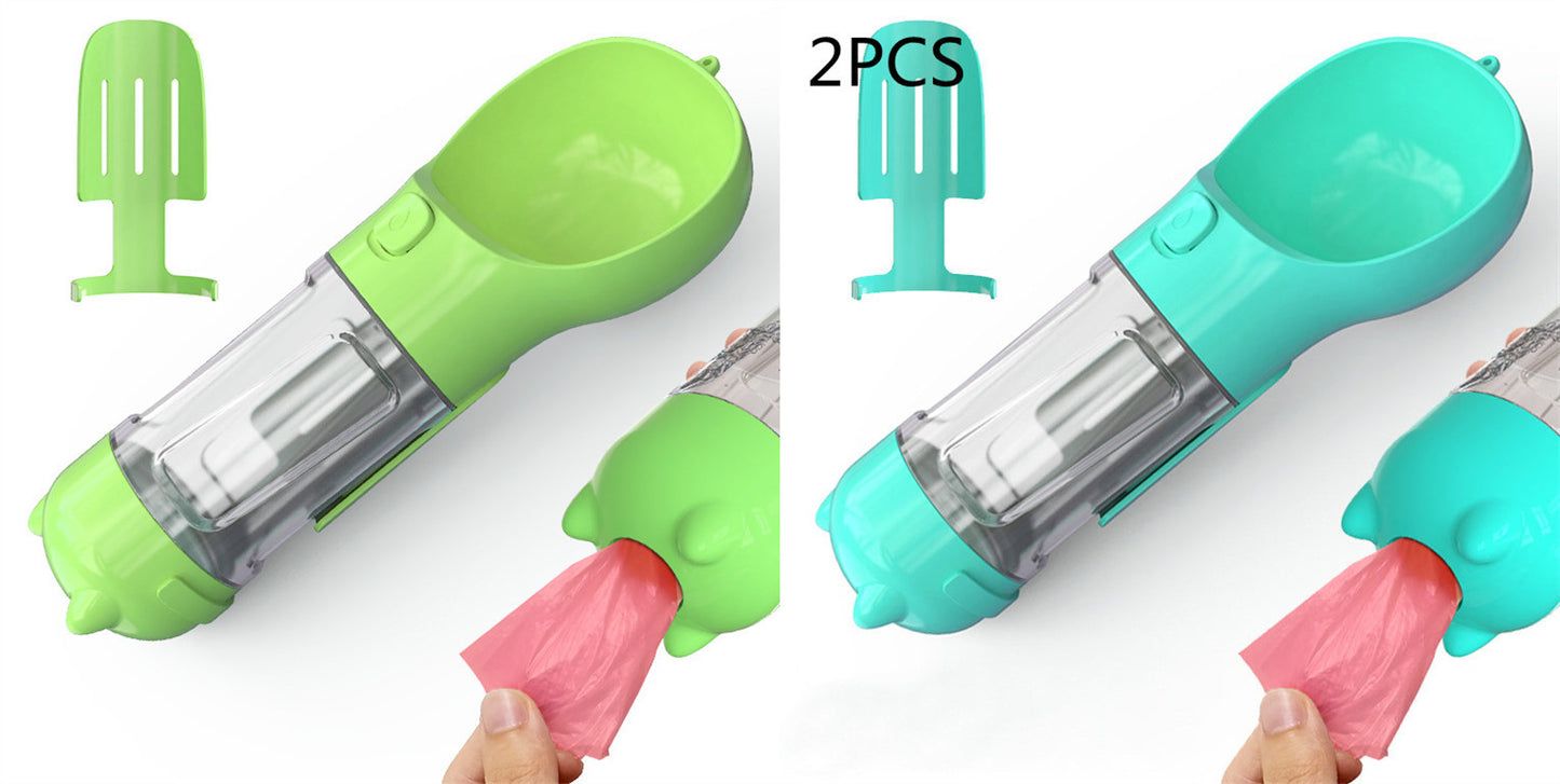 Pet Water Bottle Feeder Bowl Garbage