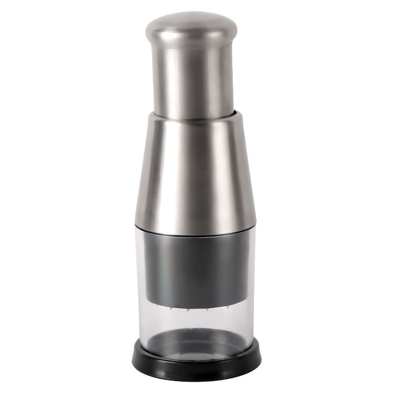 "Effortless garlic prep: Our kitchen chopper, the perfect garlic clove crusher for gourmet delights."