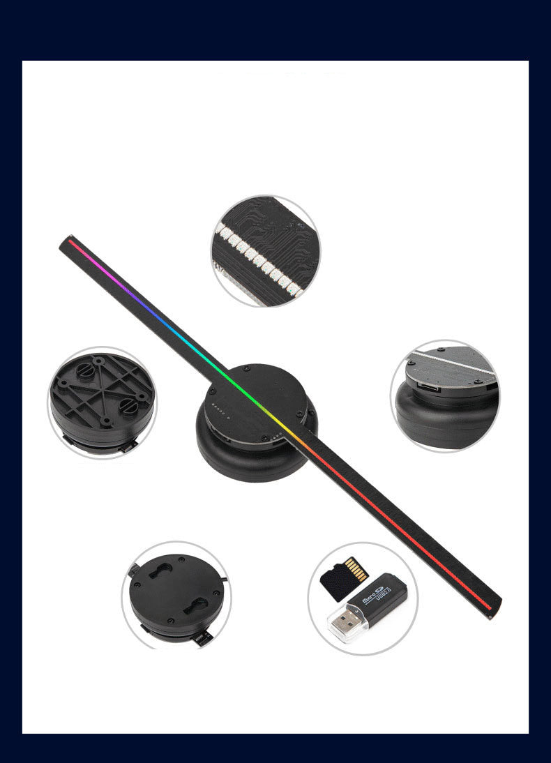 "Shop our store for the mesmerizing 3D Hologram Fan Projector – immersive, eye-catching holographic experience."