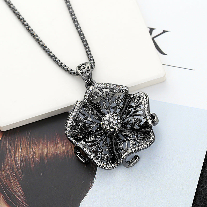 diamond flower necklace Success, jewelry for women